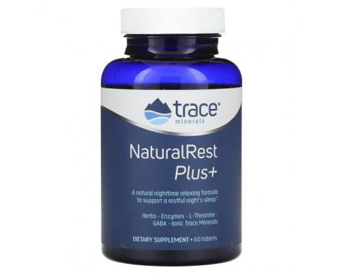Для здорового сна Trace Minerals ®, NaturalRest Plus +, 60 таблеток Для здорового сна Trace Minerals ®, NaturalRest Plus +, 60 таблеток