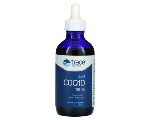 Trace Minerals Research, Жидкий CoQ10, Вкус мандарина, 100 мг, 4 ж. унц.(118 мл) Trace Minerals Research, Жидкий CoQ10, Вкус мандарина, 100 мг, 4 ж. унц.(118 мл)