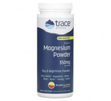 Магний Trace Minerals ®, Stress-X, магний в порошке, малина и лимон, 350 мг, 460 г (1,01 фунта)