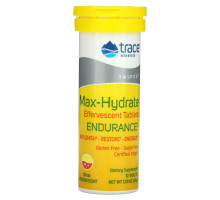 Trace Minerals Research, Max-Hydrate Endurance, Effervescent Tablets, Citrus, 1.59 oz (45 g)