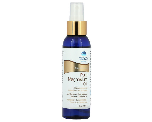 Trace Minerals Research, Pure Magnesium Oil, 4 fl oz (118 ml) Trace Minerals Research, Pure Magnesium Oil, 4 fl oz (118 ml)