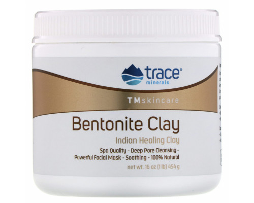 Trace Minerals Research, Bentonite Clay, Indian Healing Clay, 16 oz (454 g) Trace Minerals Research, Bentonite Clay, Indian Healing Clay, 16 oz (454 g)