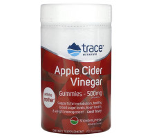 Trace Minerals Research, Apple Cider Vinegar Gummies, Strawberry Melon Flavor, 500 mg, 60 Gummies