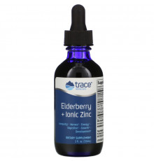 Trace Minerals Research, Elderberry + Ionic Zinc, 2 fl oz (59 ml)