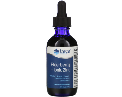 Trace Minerals Research, Elderberry + Ionic Zinc, 2 fl oz (59 ml) Trace Minerals Research, Elderberry + Ionic Zinc, 2 fl oz (59 ml)