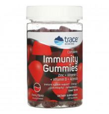 Trace Minerals ®, Complete Immunity Gummies, Cherry, 60 Gummies