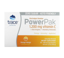 Trace Minerals ®, PowerPak, Orange Mango, 30 Packets, 0.18 oz (5 g) Each