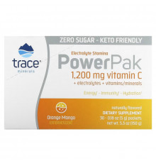 Trace Minerals ®, PowerPak, Orange Mango, 30 Packets, 0.18 oz (5 g) Each
