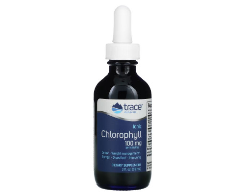 Trace Minerals ®, Ionic Chlorophyll, 100 mg, 2 fl oz (59 ml) Trace Minerals ®, Ionic Chlorophyll, 100 mg, 2 fl oz (59 ml)
