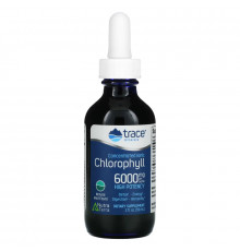 Trace Minerals ®, Concentrated Ionic Chlorophyll, Natural Mint, 6,000 mg, 2 fl oz (59 ml)