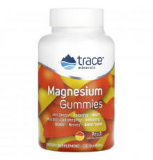 Trace Minerals ®, Magnesium Gummies, Peach, 120 Gummies