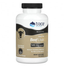 Для мышц и суставов Trace Minerals ®, TM Ancestral, говяжья печень травяного откорма, 500 мг, 180 капсул