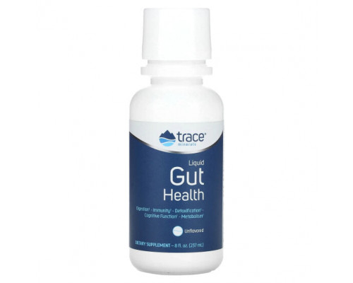 Для пищеварительной системы Trace Minerals ®, Liquid Gut Health, без добавок, 237 мл (8 жидк. Унций) Для пищеварительной системы Trace Minerals ®, Liquid Gut Health, без добавок, 237 мл (8 жидк. Унций)