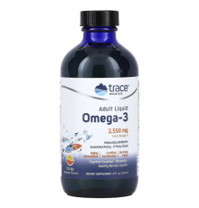 Рыбий жир и Омега 3, 6, 9 Trace Minerals ®, Жидкая омега-3 для взрослых, апельсин, 2550 мг, 237 мл (8 жидк. Унций)