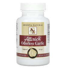 Чеснок Arizona Natural, Allirich, Odorless Garlic, 100 Capsules