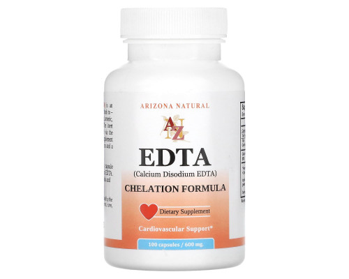 Arizona Natural, EDTA, 600 мг, 100 капсул Arizona Natural, EDTA, 600 мг, 100 капсул