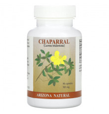 Растительные экстракты и настойки Arizona Natural, чапараль, 250 мг, 90 капсул