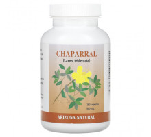 Растительные экстракты и настойки Arizona Natural, Chaparral, 250 mg, 180 Capsules