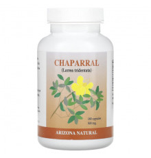 Растительные экстракты и настойки Arizona Natural, Chaparral, 250 mg, 180 Capsules
