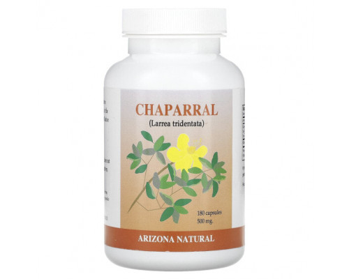 Растительные экстракты и настойки Arizona Natural, Chaparral, 250 mg, 180 Capsules Растительные экстракты и настойки Arizona Natural, Chaparral, 250 mg, 180 Capsules