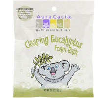 Aura Cacia, Освежающая пенна для ванны, эвкалипт, 2,5 унции (70,9 г)