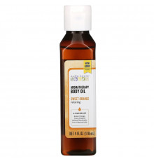 Aura Cacia, Ароматерапия масло для тела, расслабляющий сладкий апельсин, 4 жидких унций (118 мл)