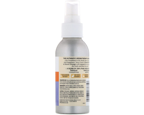 Aura Cacia, Aromatherapy Room & Body Mist, Peaceful Patchouli & Sweet Orange, 4 fl oz (118 ml) Aura Cacia, Aromatherapy Room & Body Mist, Peaceful Patchouli & Sweet Orange, 4 fl oz (118 ml)