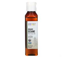 Aura Cacia, Органическое кунжутное масло для ухода за кожей, 4 жидкие унции (118  мл)