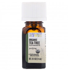 Aura Cacia, Органическое, чайное дерево, 0,25 жидких унций (7,4 мл)