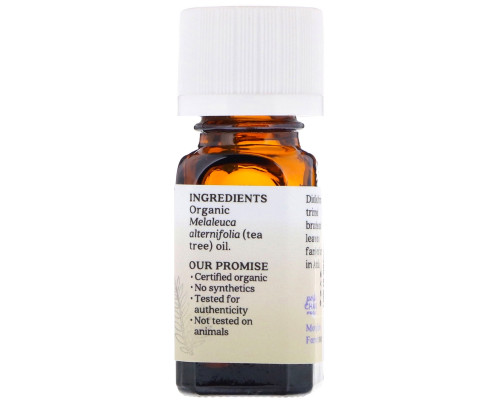 Aura Cacia, Органическое, чайное дерево, 0,25 жидких унций (7,4 мл) Aura Cacia, Органическое, чайное дерево, 0,25 жидких унций (7,4 мл)