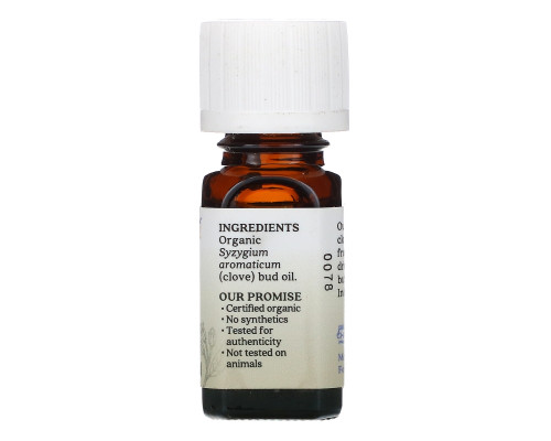 Aura Cacia, Органическое масло из цветов гвоздичного дерева, 0,25 ж. унц. (7,4 мл) Aura Cacia, Органическое масло из цветов гвоздичного дерева, 0,25 ж. унц. (7,4 мл)