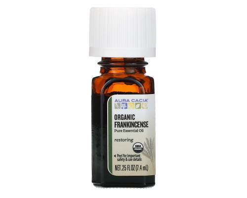 Aura Cacia, Organic Frankincense, .25 fl oz (7.4 ml) Aura Cacia, Organic Frankincense, .25 fl oz (7.4 ml)