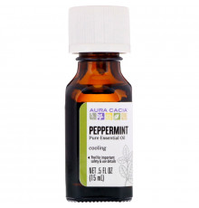 Aura Cacia, Pure Essential Oil, Peppermint, .5 fl oz (15 ml)