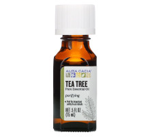 Aura Cacia, Эфирное масло чайного дерева, .5 жидких унций (15 мл)