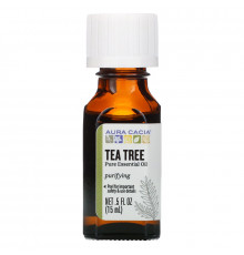 Aura Cacia, Эфирное масло чайного дерева, .5 жидких унций (15 мл)