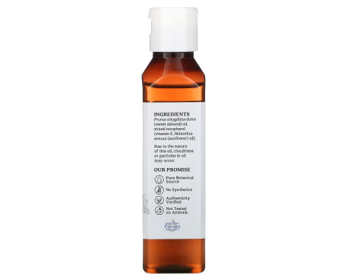 Aura Cacia, Натуральное масло для ухода за кожей с витамином Е, Питательное масло сладкого миндаля, 4 жидких унции (118 мл) Aura Cacia, Натуральное масло для ухода за кожей с витамином Е, Питательное масло сладкого миндаля, 4 жидких унции (118 мл)