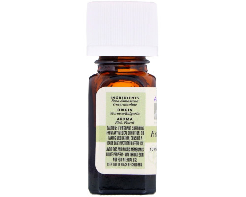 Aura Cacia, 100% Pure Essential Oil, Rose Absolute, .125 fl oz (3.7 ml) Aura Cacia, 100% Pure Essential Oil, Rose Absolute, .125 fl oz (3.7 ml)