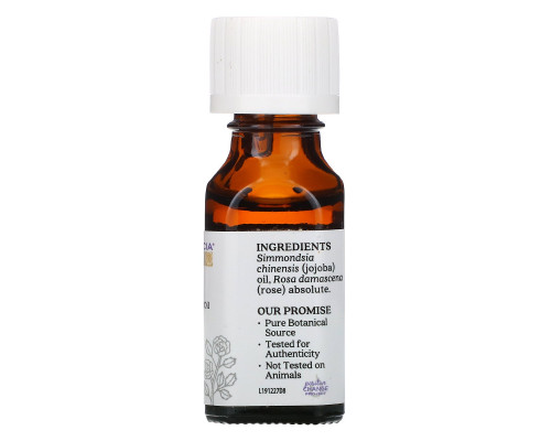 Aura Cacia, Абсолю розы в масле жожоба, 0,5 жидкой унции (15 мл) Aura Cacia, Абсолю розы в масле жожоба, 0,5 жидкой унции (15 мл)