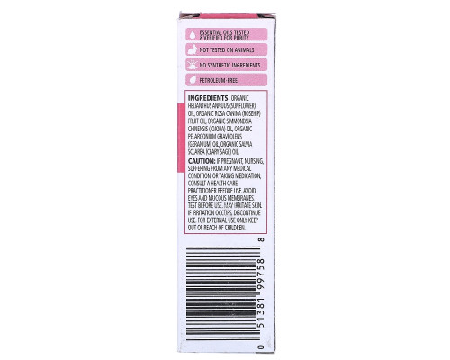 Aura Cacia, Органическая сыворотка для лица с эфирным маслом шиповника, герань и шалфей, 1 жидкая унция (30 мл) Aura Cacia, Органическая сыворотка для лица с эфирным маслом шиповника, герань и шалфей, 1 жидкая унция (30 мл)
