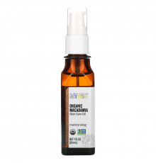 Aura Cacia, Органика, Натуральные средства для ухода за кожей, Масло макадамии, 1 жидкая унция (30 мл)