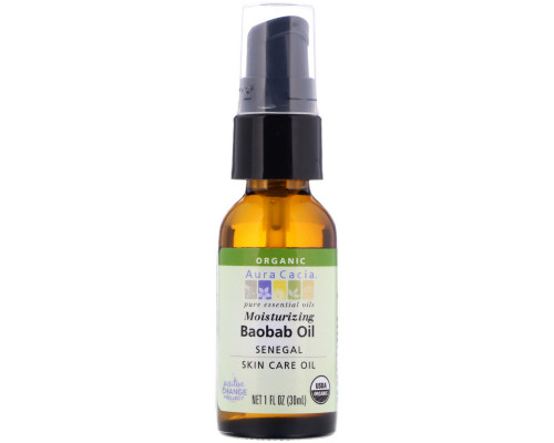 Aura Cacia, Organic Baobab Oil, Skin Care Oil, 1 fl oz (30 ml) Aura Cacia, Organic Baobab Oil, Skin Care Oil, 1 fl oz (30 ml)