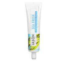 Jason Natural, Sea Fresh, укрепляющая зубы паста, препятствующая образованию налета, глубоководная зеленая мята, 6 унций (170 г)