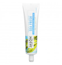 Jason Natural, Sea Fresh, укрепляющая зубы паста, препятствующая образованию налета, глубоководная зеленая мята, 6 унций (170 г)