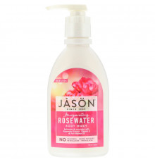 Jason Natural, Гель для душа, с бодрящей розовой водой, 887 мл (30 унций)