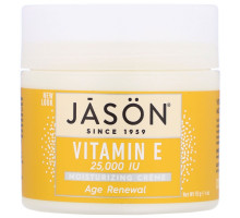 Jason Natural, Age Renewal Vitamin E, Увлажняющий крем, 25 000 МЕ, 4 унций (113 г)
