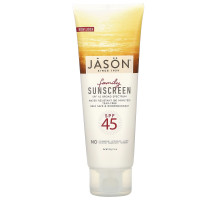 Jason Natural, Семейный природный солнцезащитный крем, SPF 45, 4 унции (113 г)