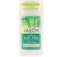 Jason Natural, Натуральный успокаивающий дезодорант-стик с  алоэ вера, 2.5 унций (71 г)
