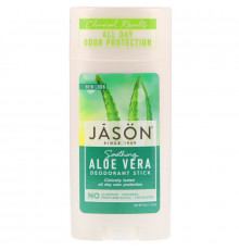 Jason Natural, Натуральный успокаивающий дезодорант-стик с  алоэ вера, 2.5 унций (71 г)