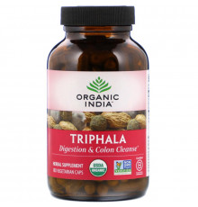 Organic India, Трифала, 180 вегетарианских капсул