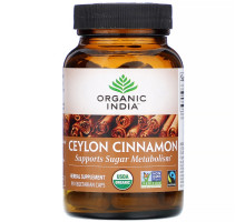 Organic India, Cinnamon, 90 Veg Caps